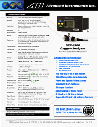 Thumbnail of document Manual - GPR-2900 Oxygen Analyzer